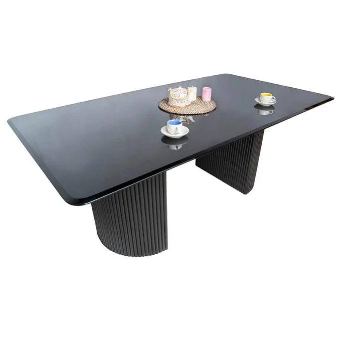 Fluty Glass Dinning Table