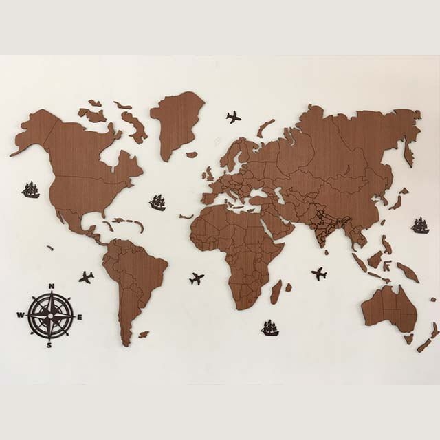 2D World Map Without Name