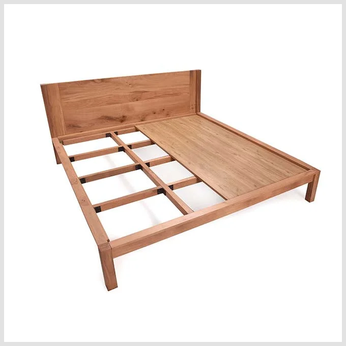White Oak Symmetry Bed