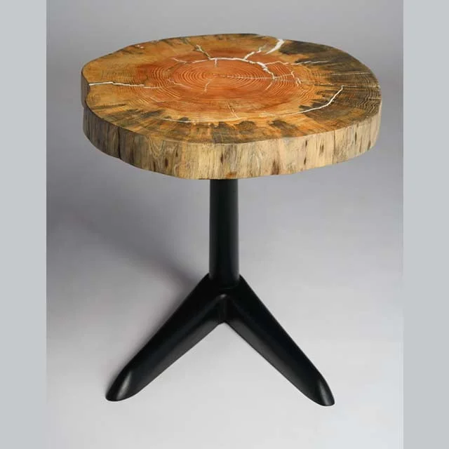 Live Edge Pine Wood Nesting Table - Image 4