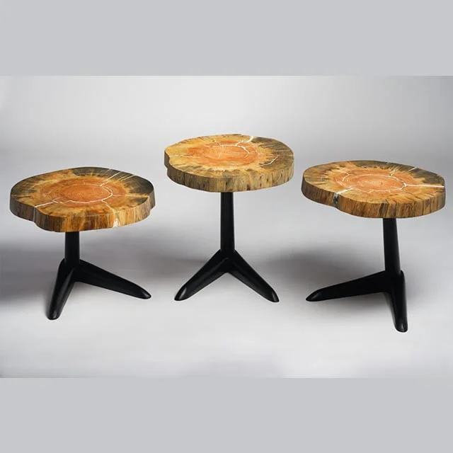 Live Edge Pine Wood Nesting Table