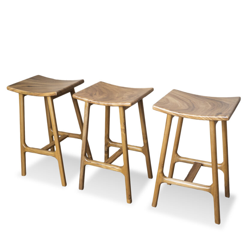 Cupped Bar Stool