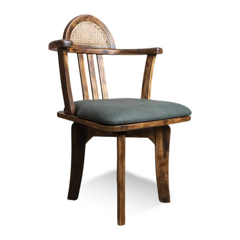 Swivelling Cane Chair