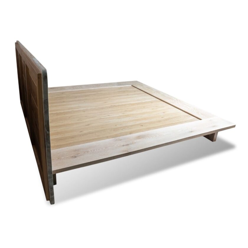 Antique Oak Whitened - Bed - Image 2