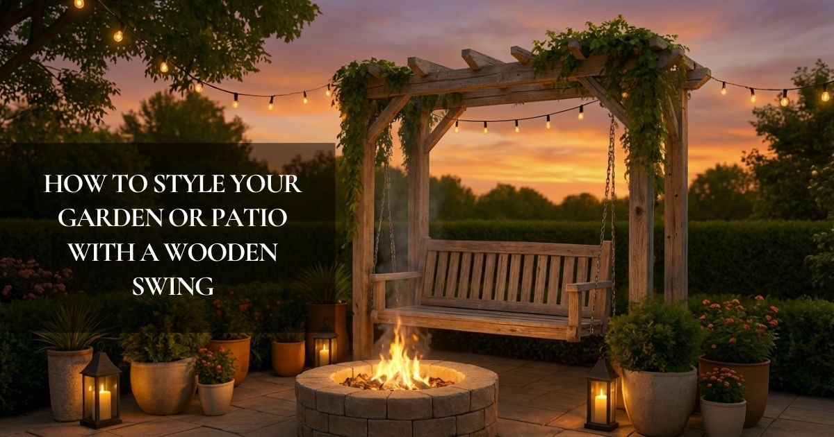 How to Style Your Garden or Patio with a Wooden Swing