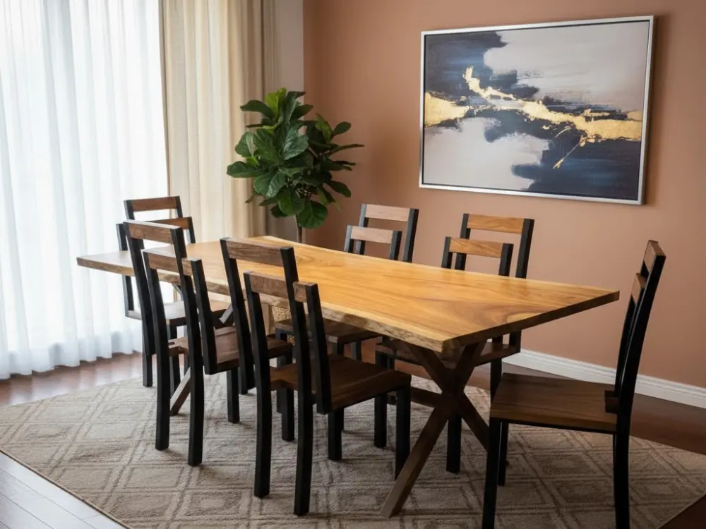 Live Edge Butterfly Dining Table Design 2026