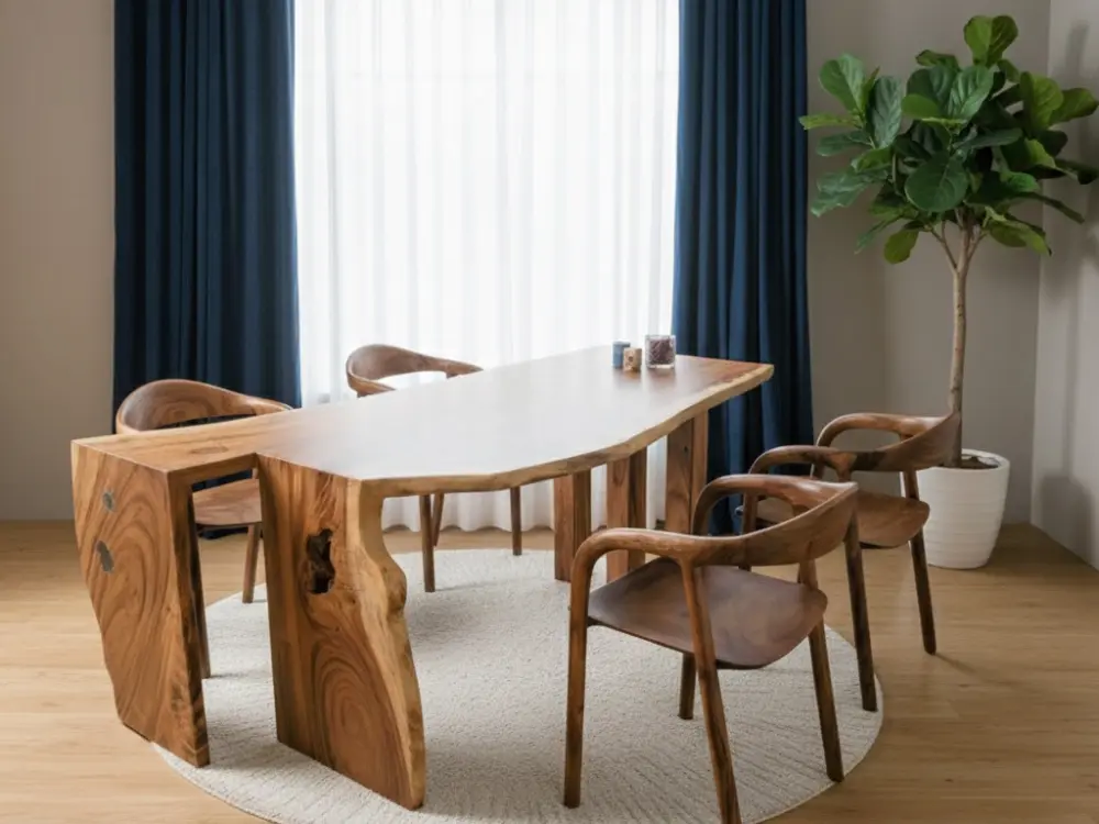 Drop The Turtle Live Edge Dining Table Wootique