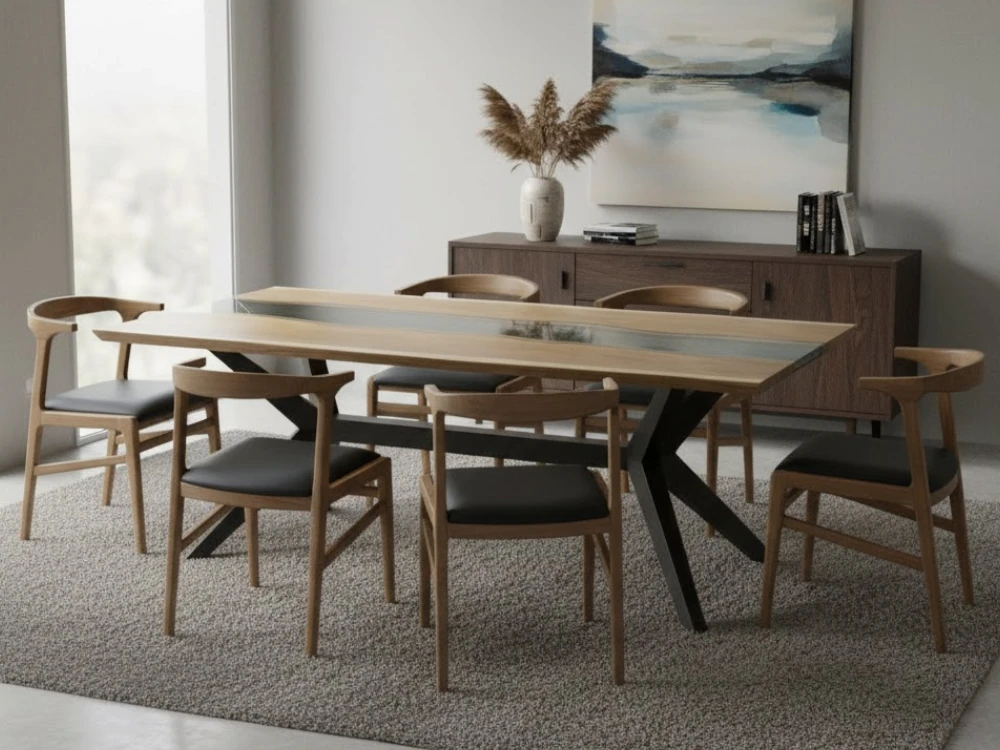 Mini Yoga River Epoxy Resin Table Wootique