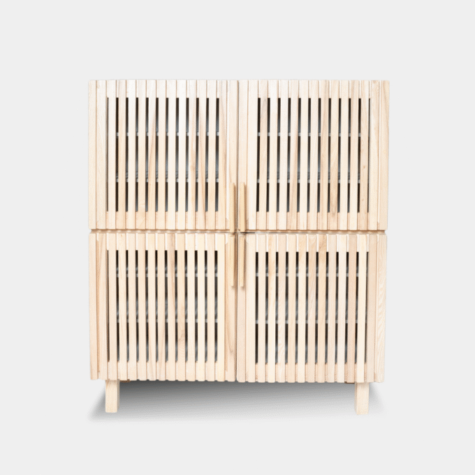 Fluted Ash - Shoe Rack