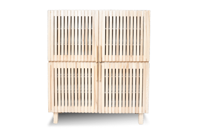 Fluted Ash - Shoe Rack