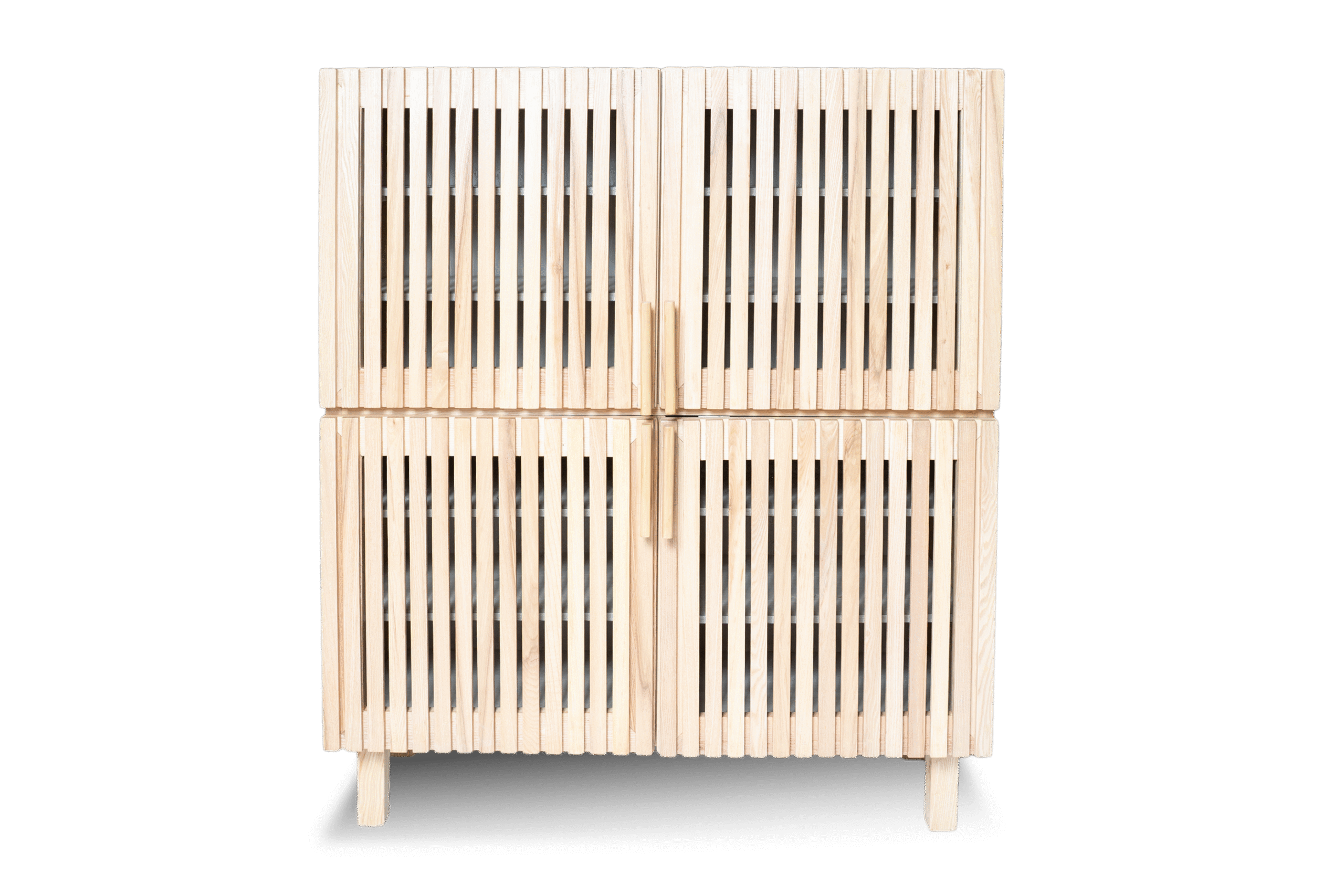 Fluted Ash - Shoe Rack 1 Fluted Ash - Shoe Rack