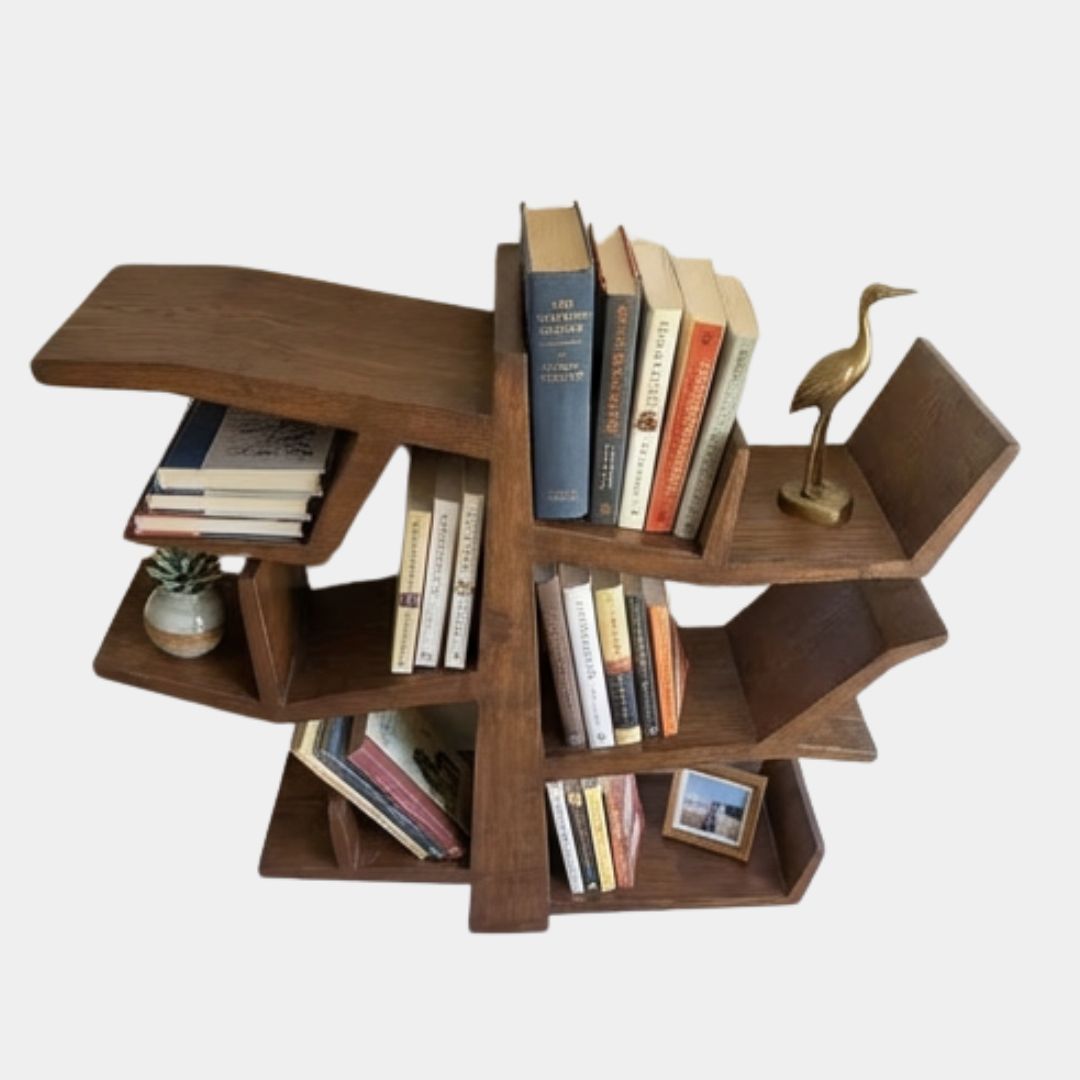 Custom Made Tree Bookshelf – Small Wall Mounted Storage Rack 4 Custom Made Tree Bookshelf – Small Wall Mounted Storage Rack - Image 4