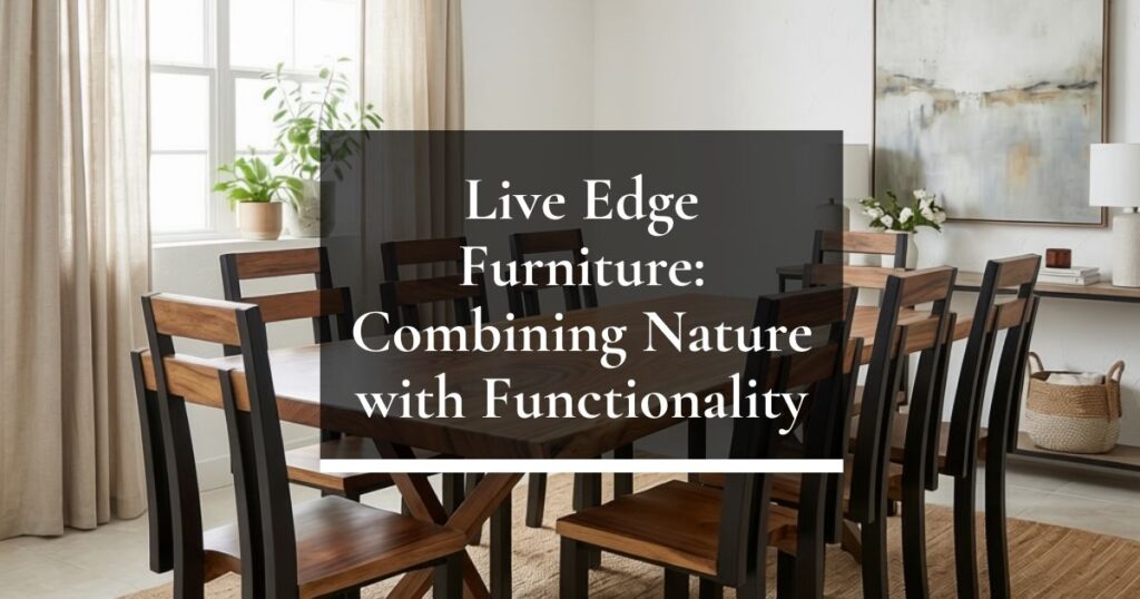 Live Edge Furniture: Combining Nature with Functionality