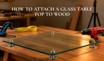 How to Attach a Glass Table Top to Wood