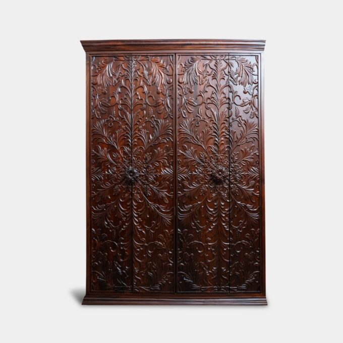 Custom Cabinet and Storage 7 Roes Carved - Cupboard