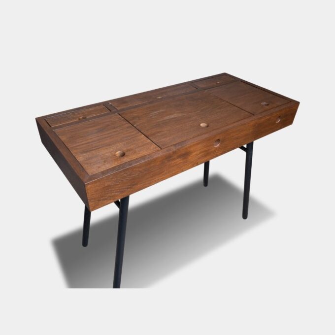 Bedroom Furniture 9 white or black oak study table with solid wood finish modern workspace desk