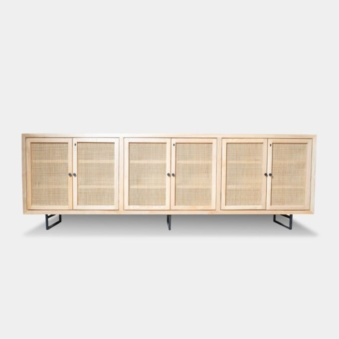 Custom Cabinet and Storage 9 Ash Cane - Cabinate - Credenza