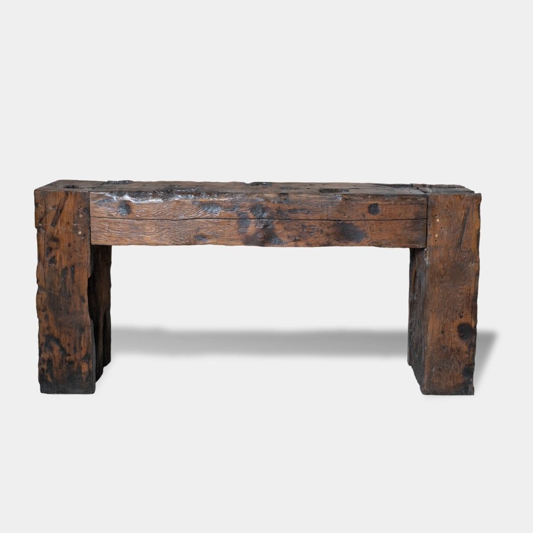 Old Black Console Table 2 Old Black Console Table