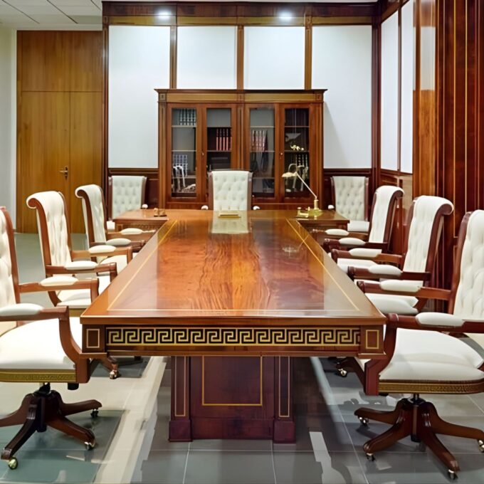 aanam conference table solid wood modern office meeting table design