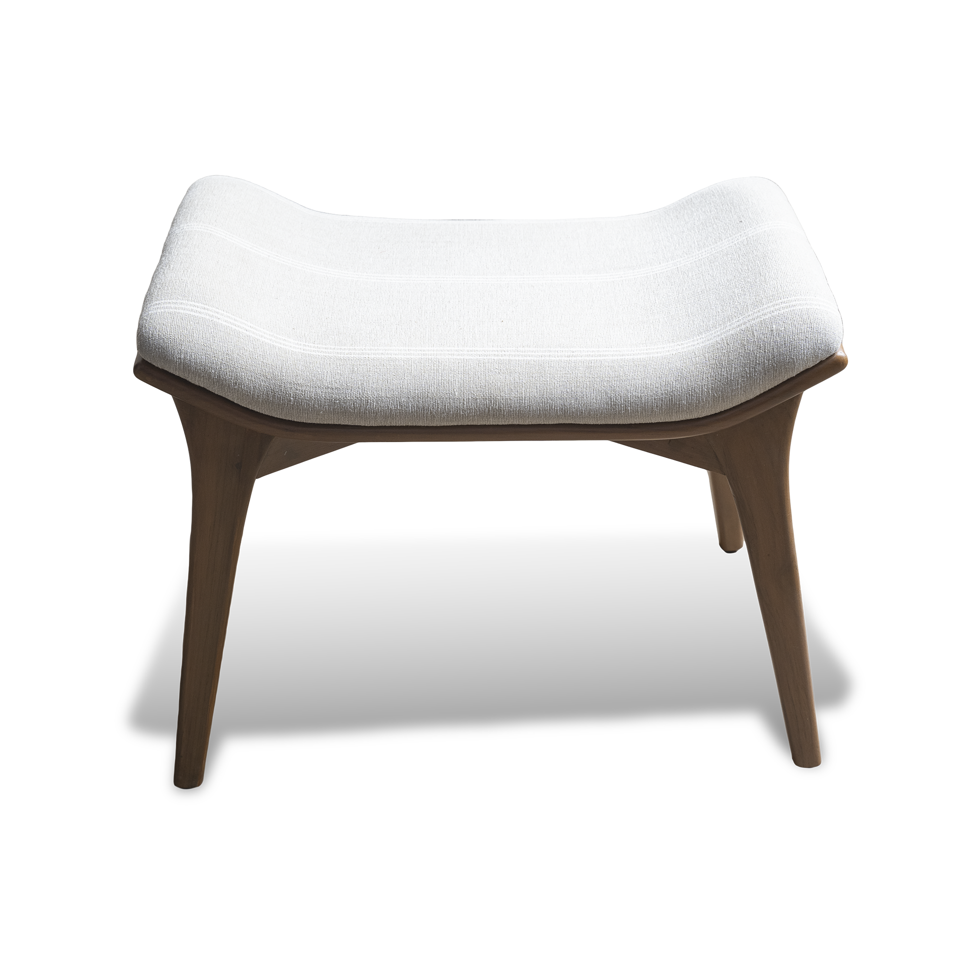 Custom Made Solid Wooden Winged Seater – Teak Wood Poof - Image 5