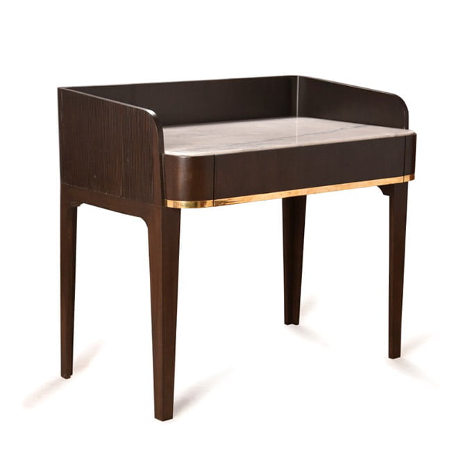 Solid Wooden Brown Panther Study Table