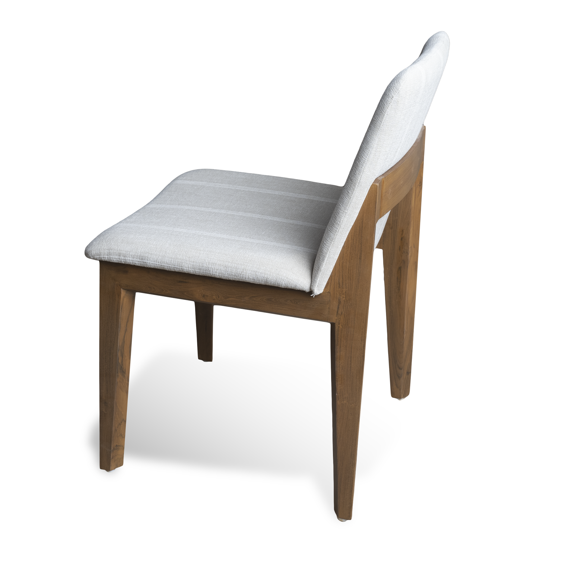 Custom Made Solid Wood Angular Chair – Elegant Teak Seating - Image 5