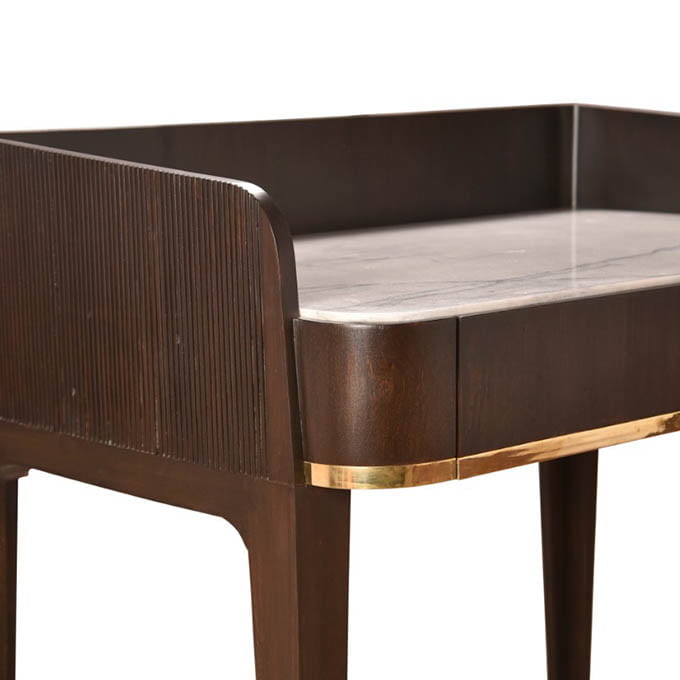 Solid Wooden Brown Panther Study Table - Image 6