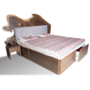 Live Edge Up Hole Bed with Storage