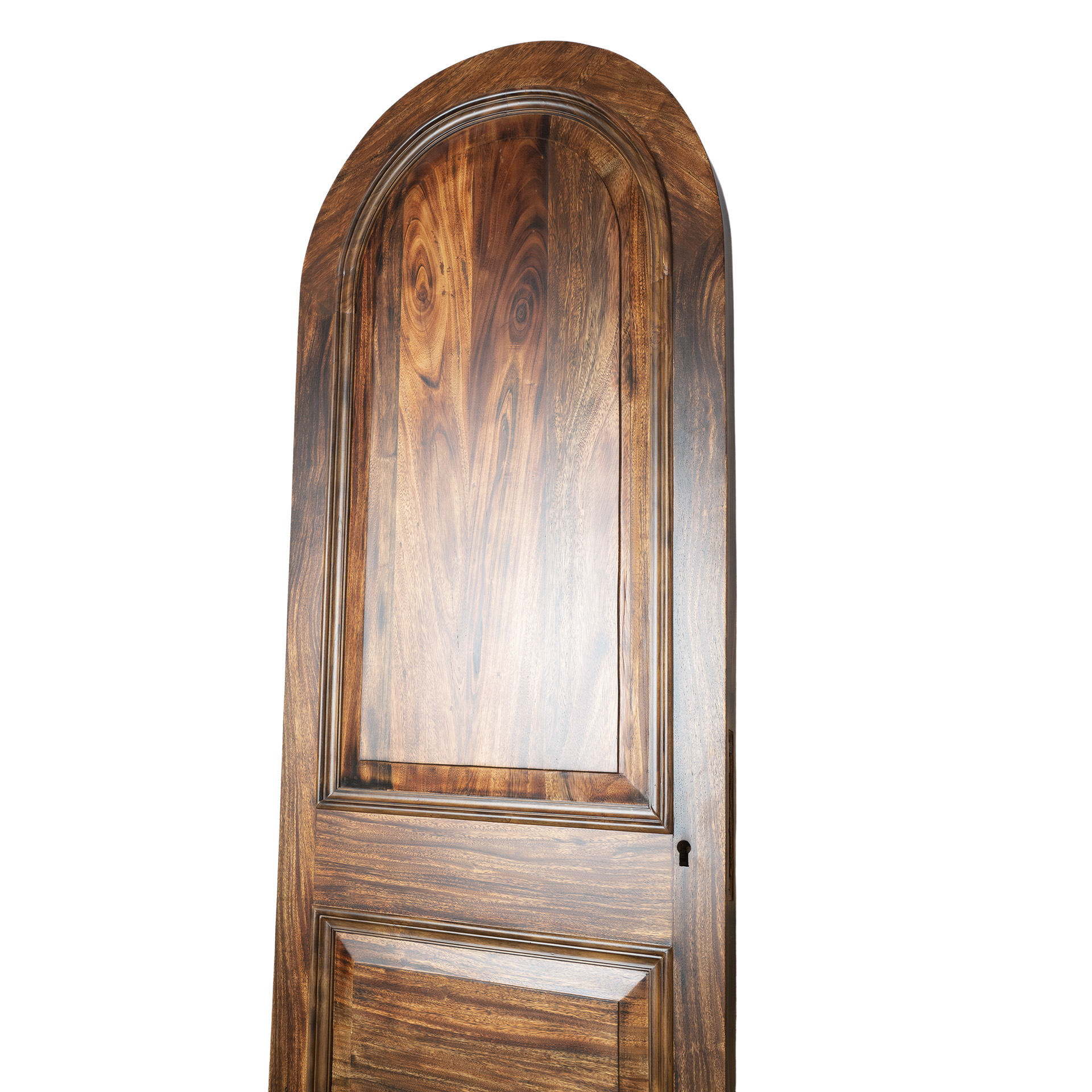 Solid Wooden Arched Door – Panel Door in Teak and Walnut - Image 6