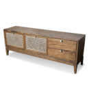 Solid Wooden Cane Calling Kartik - TV Unit