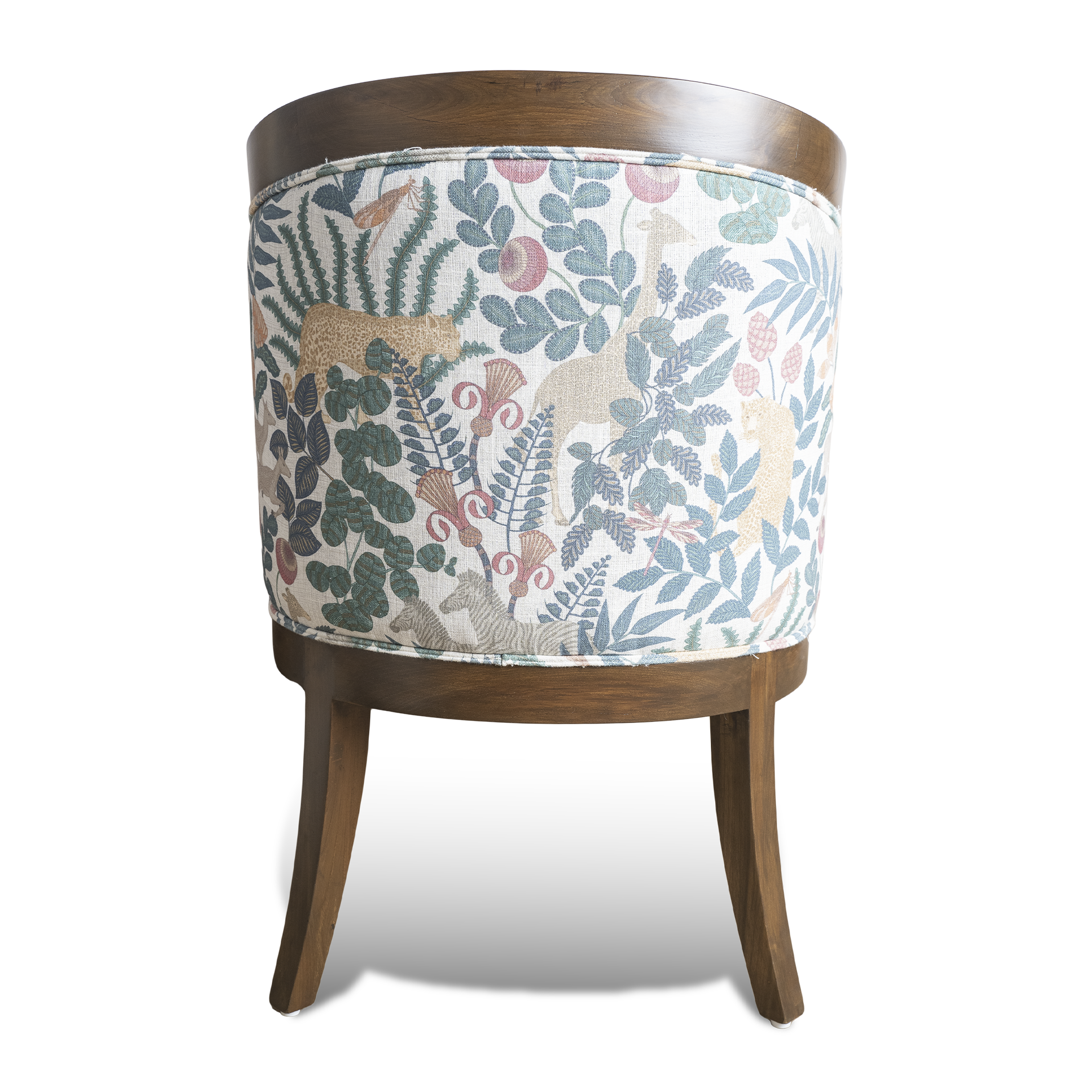 Solid Wooden Accentuated Teak Accent Chair - Image 5