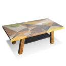 Solid Wooden Colourful Coffee Table
