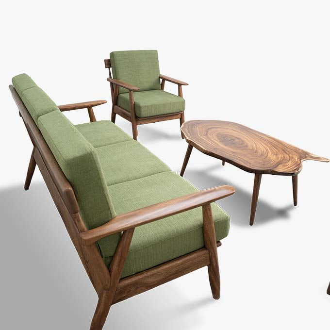 Solid Wooden Splendor Slondor Three Seater - Image 3