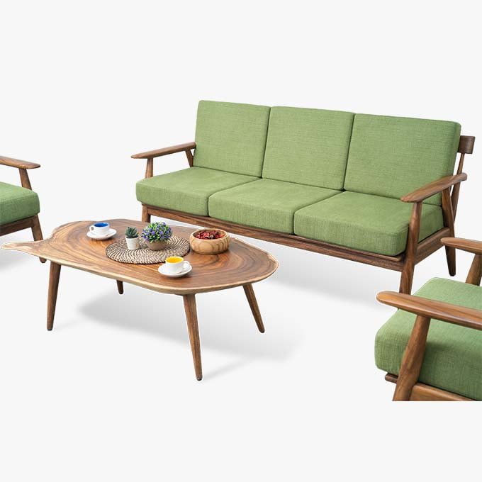 Solid Wooden Splendor Slondor Three Seater - Image 4