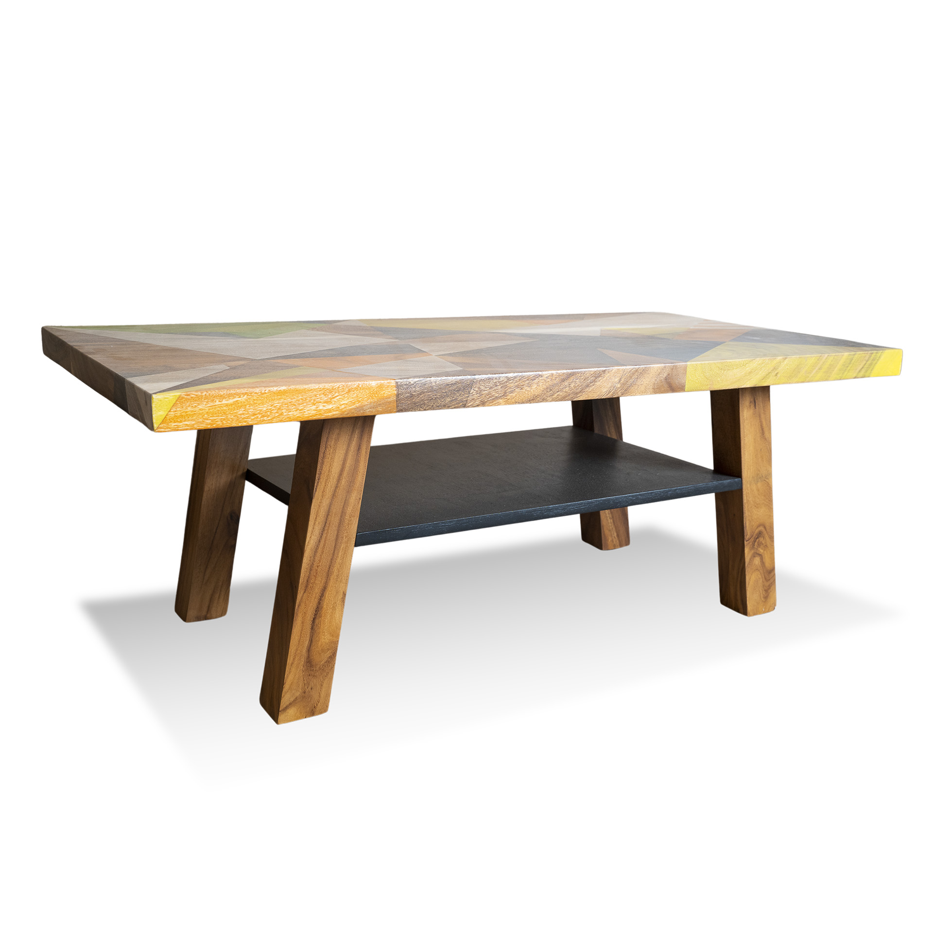 Solid Wooden Colourful Coffee Table - Image 4