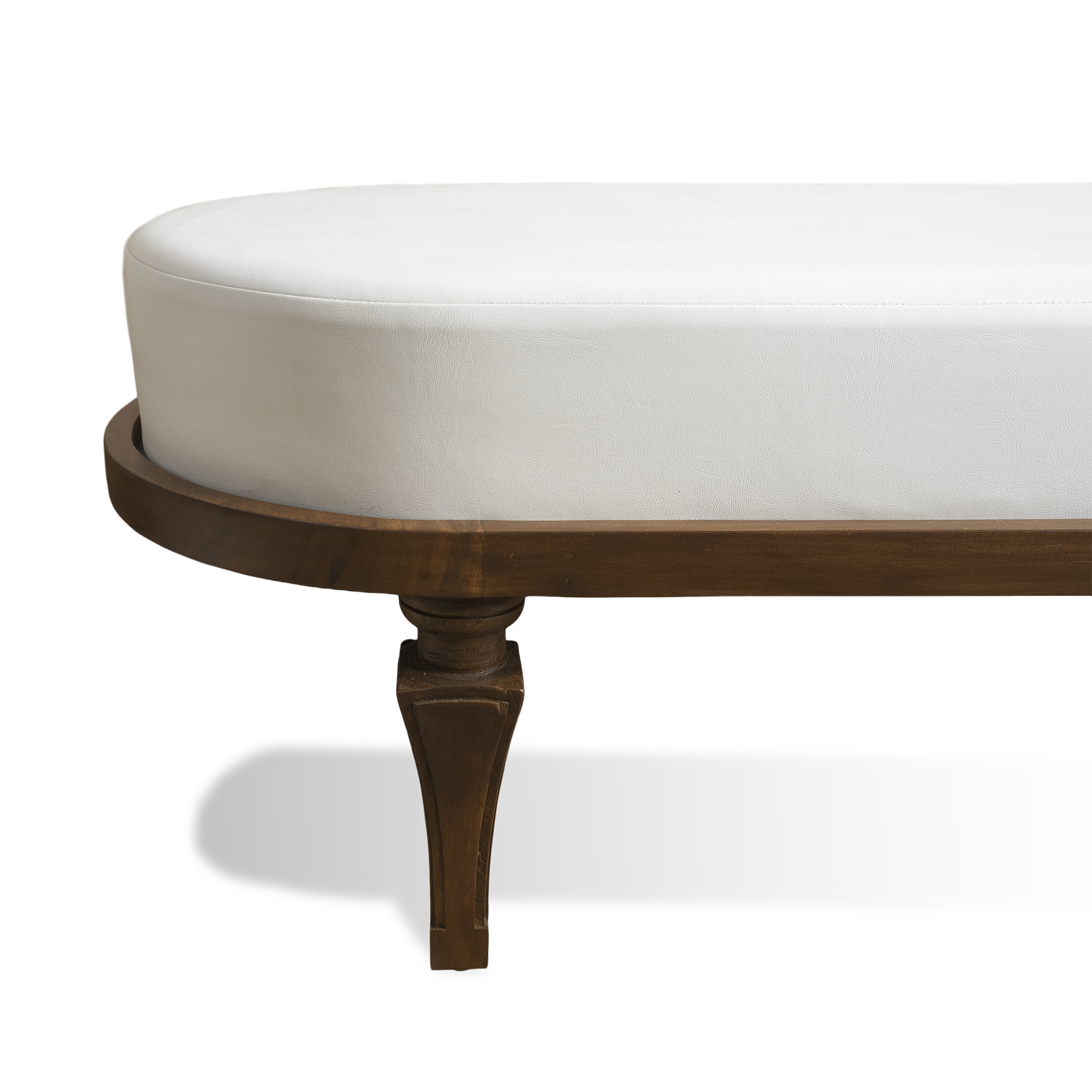 Custom Made Solid Wooden Oval Lounger Sofa - Image 6