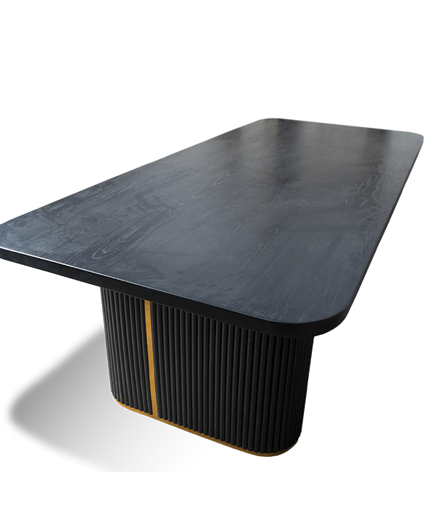 Solid Wooden Black Beauty Dining Table
