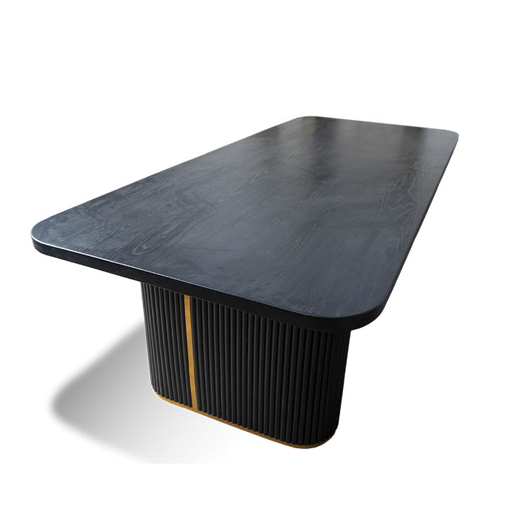 Solid Wooden Black Beauty Dining Table