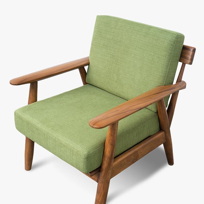 Solid Wood Splendor Slondor Single Seater Lounge Sofa - Image 2