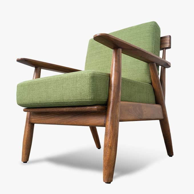 Solid Wood Splendor Slondor Single Seater Lounge Sofa - Image 5