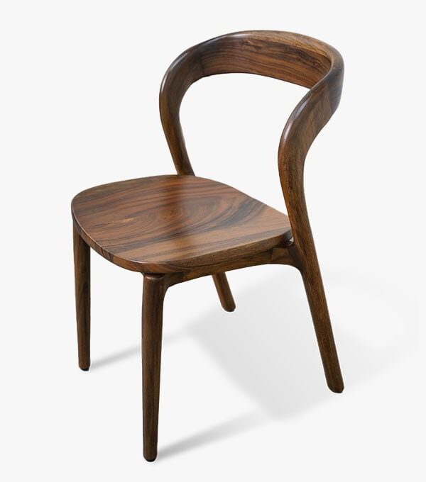 Custom Made Solid Wooden Curvatious Chair