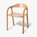 Wooden Sleek Peak Chair – Handcrafted By White Ash