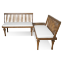 Solid Wooden L Shaped Waiting Room Sofa Bench