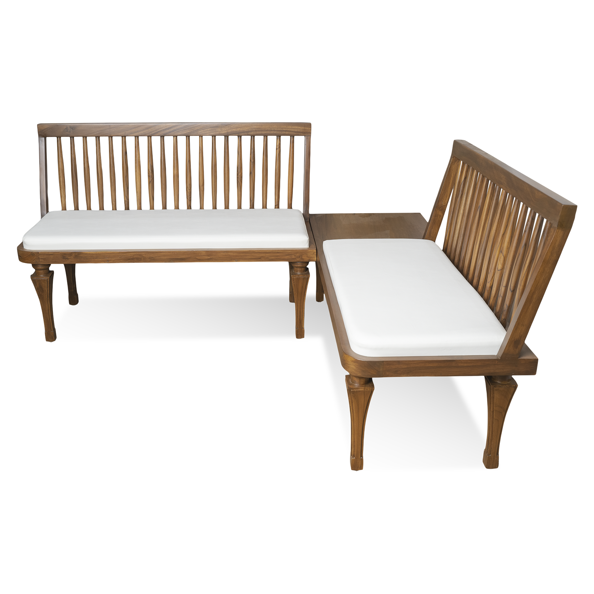 Solid Wooden L Shaped Waiting Room Sofa Bench