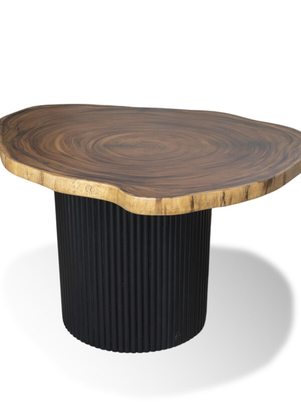 Live Edge Fluted Dining Table