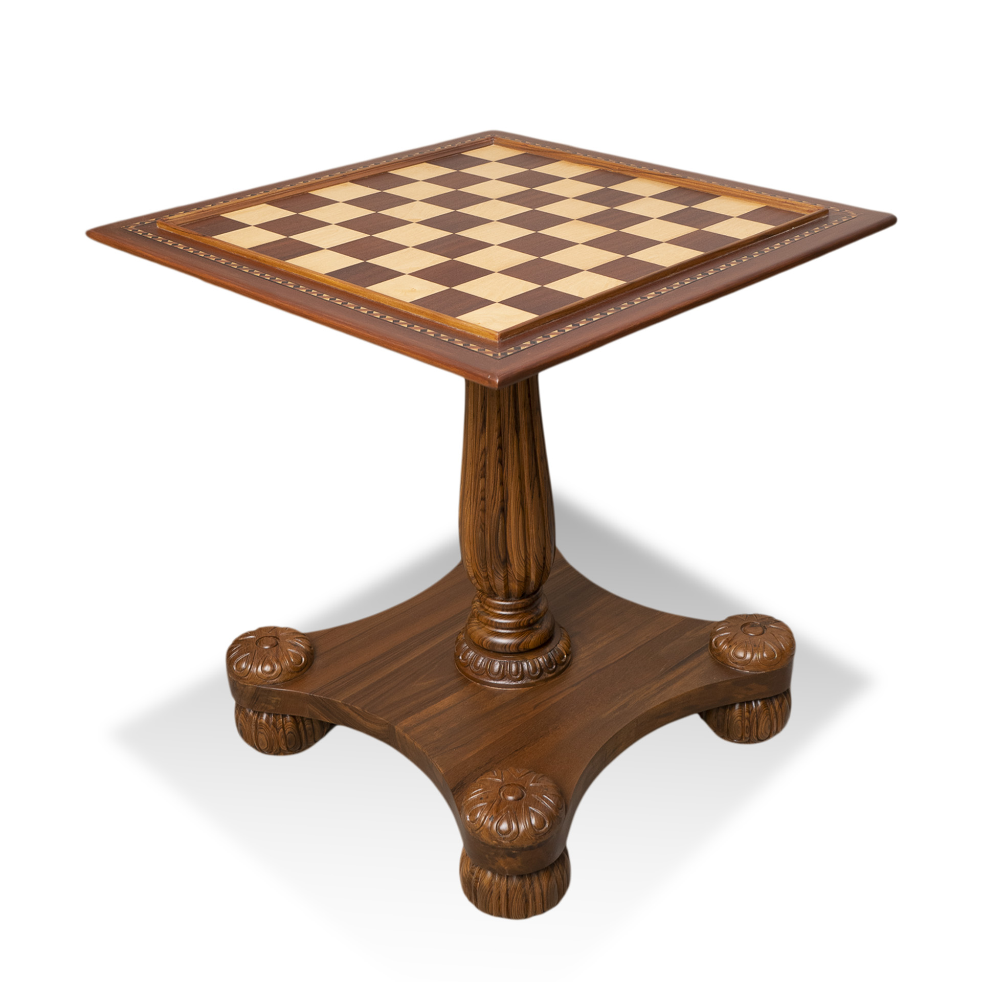 Solid Wooden Grand Master Chess Table - Image 4