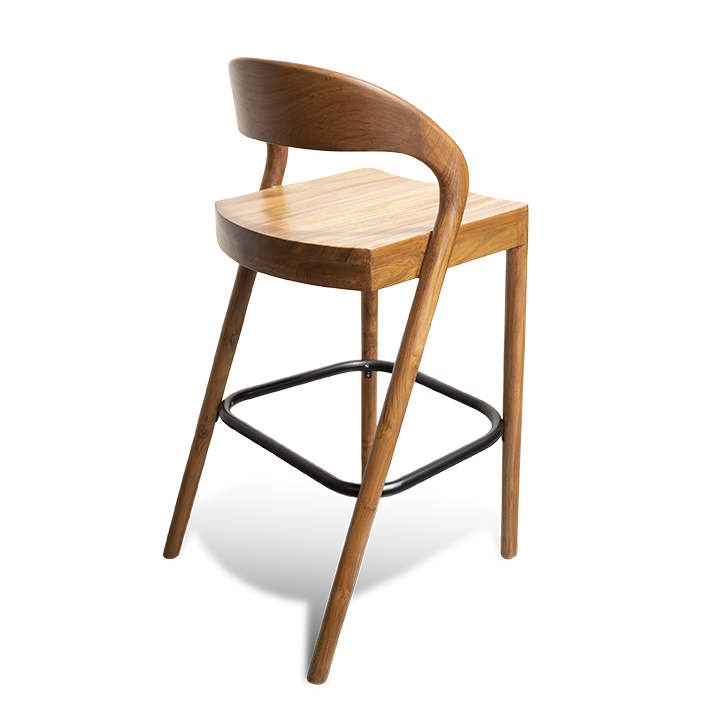 Custom Made Redifined walnut - Barstool - Image 5