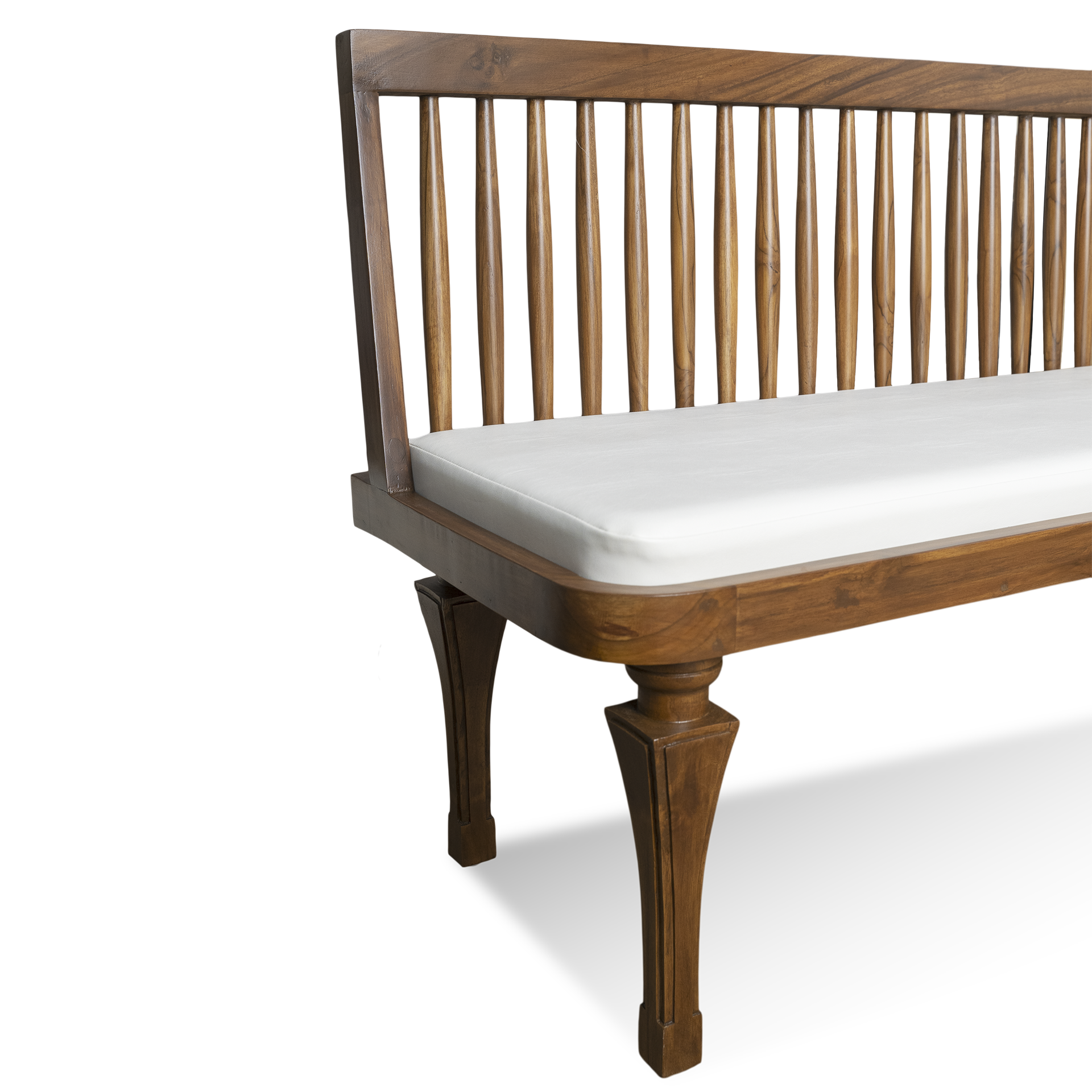 Solid Wooden L Shaped Waiting Room Sofa Bench - Image 7