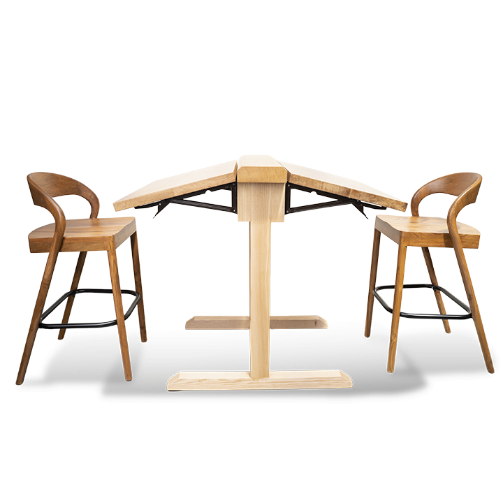 Solid Wooden Folding Drawing Table - Image 6