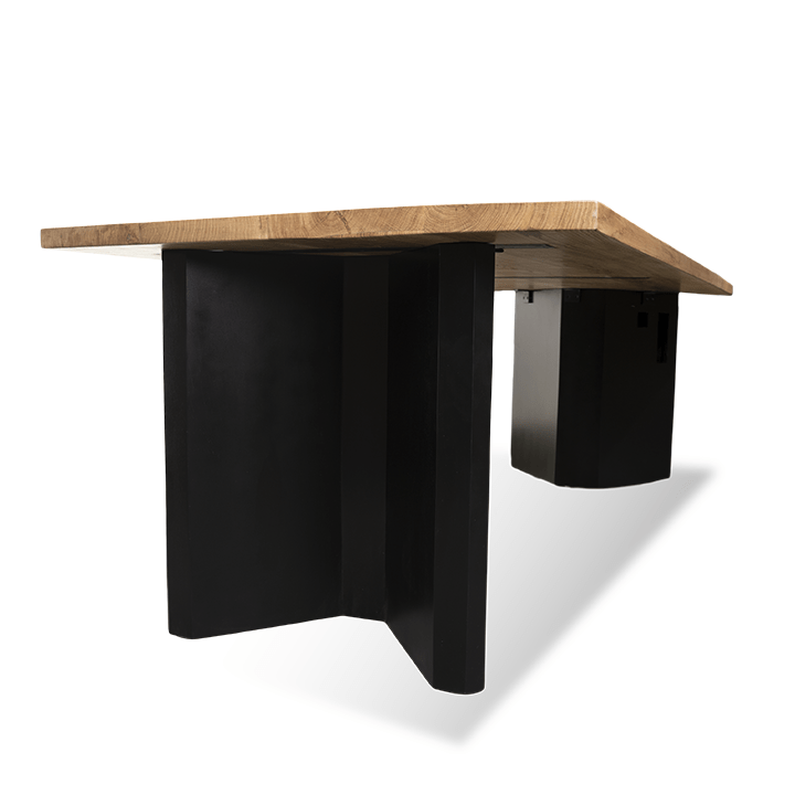 Solid Wooden Oak Power Office Table - Image 4